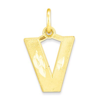 Initial V Charm 10k Gold 10C768V, MPN: 10C768V, 883957393124