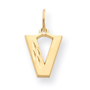 Initial V Charm 14k Gold C566V, MPN: C566V, 883957861012