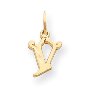 Initial V Charm 14k Gold C565V, MPN: C565V, 886774090955