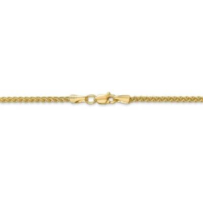 22 Inch 2.00mm Semi-Solid Chain 14k Yellow Gold BC76-22, MPN: BC76-22, 886774078984