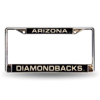 MLB Arizona Diamondbacks Black Laser Chrome Car License Plate Frame GC7010, MPN: GC7010, 94746402693