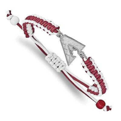 MLB Arizona Diamondbacks Adjustable Cord Bracelet Stainless Steel ST514DIA, MPN: ST514DIA, 63440101…