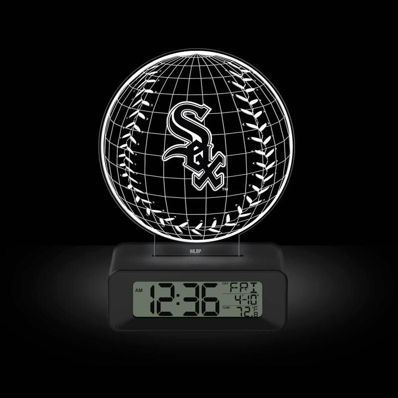 Game Time Chicago White Sox LED 3D Illusion Alarm Clock GM25316-CWS