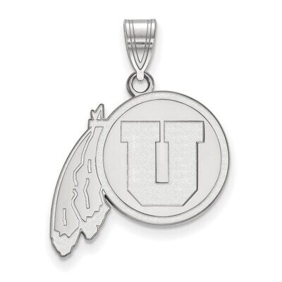 University of Utah Large Pendant 10k White Gold 1W002UUT, MPN: 1W002UUT, 886774769776