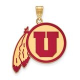 University of Utah x-Large Enamel Pendant Gold-plated Silver GP005UUT, MPN: GP005UUT, 886774902081