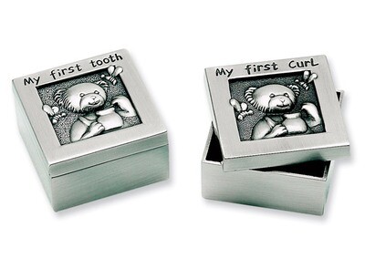 Pewter Finish Teddy First Tooth and First Curl Set GP5298, MPN: GP5298, 47105234428