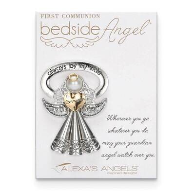 Rhodium First Communion Bedside Angel GM23659, MPN: GM23659, 89945629668