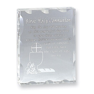 Optic Crystal First Holy Communion Plaque GP8554, MPN: GP8554, 15227161229