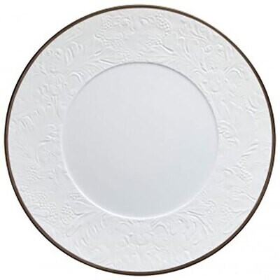 Raynaud Italian Renaissance Flat Plate With Engraved Rim Platinum Filet 0811-46-113027, MPN: 0811-4…