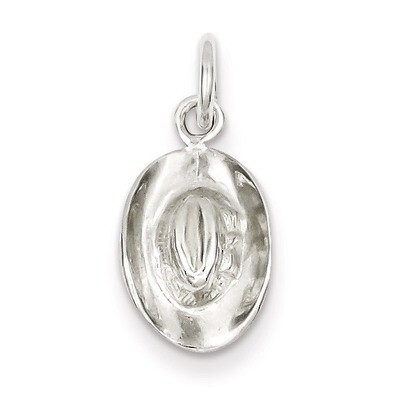 Cowboy Hat Charm Sterling Silver QC858, MPN: QC858, 883957974613