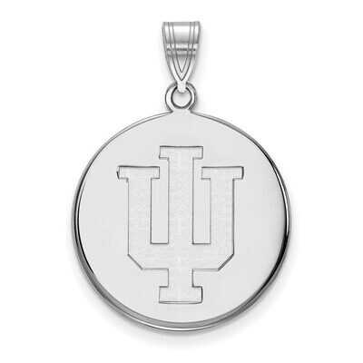 Indiana University Large Disc Pendant 10k White Gold 1W039IU, MPN: 1W039IU, 886774786797