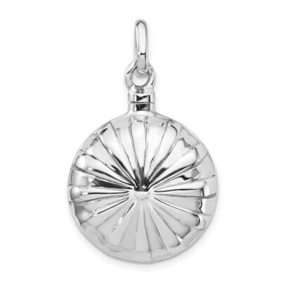 Puffed Ash Holder Pendant Sterling Silver Rhodium-plated QP5304, MPN: QP5304, 886774104362