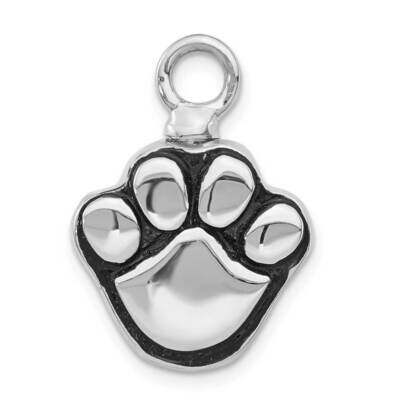 Enameled Paw Ash Holder Bottle Pendant Sterling Silver Rhodium-plated QP5318, MPN: QP5318, 88677410…