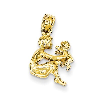 Mother holding child Pendant 14k Gold C2820, MPN: C2820, 637218008667