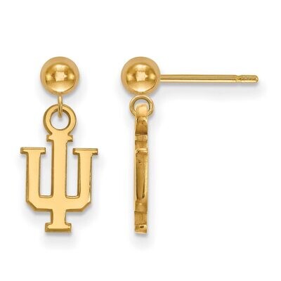 Indiana University Earring Dangle Ball Gold-plated Silver GP010IU, MPN: GP010IU, 886774910956