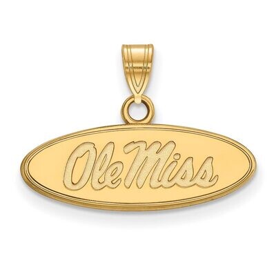 University of Mississippi Small Pendant 14k Yellow Gold 4Y002UMS, MPN: 4Y002UMS, 886774859729