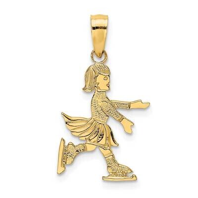 Child Ice Skater Charm 14k Gold C3758, MPN: C3758,