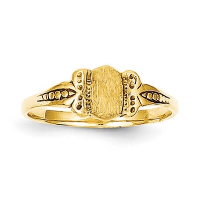Childs Signet Ring 14k Gold R229, MPN: R229, 883957483634