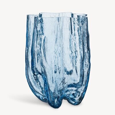 Kosta Boda Crystal Crackle Vase Circular Xl							 7042219, MPN: 7042219, 7321646083534