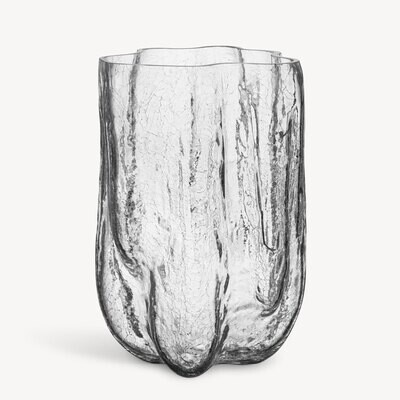 Kosta Boda Crystal Crackle Vase Clear Xl 7042211, MPN: 7042211, 7321646082452