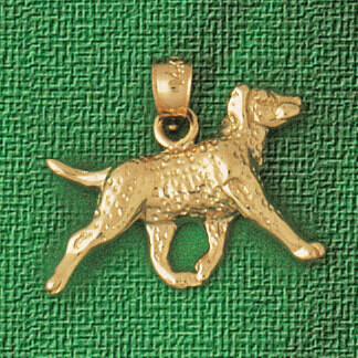 Dazzlers Jewelry Dalmation Dog Pendant Necklace Charm Bracelet in Yellow, White or Rose Gold 2106, …