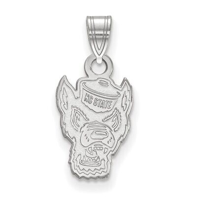 North Carolina State University Small Pendant 10k White Gold 1W044NCS, MPN: 1W044NCS, 886774788265
