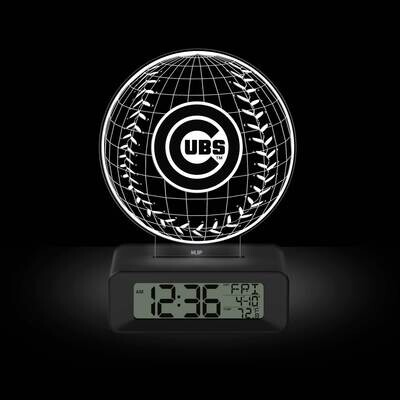 Game Time Chicago Cubs LED 3D Illusion Alarm Clock GM25316-CHI, MPN: GM25316-CHI, 81006814066