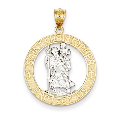 Saint Christopher Pendant 14k Gold C4522, MPN: C4522, 886774582368