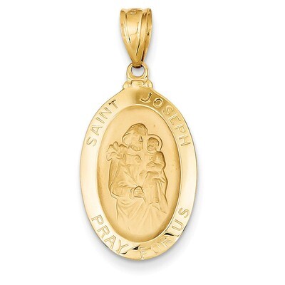 Saint Joseph Medal Pendant 14k Gold M1502, MPN: M1502, 637218169238