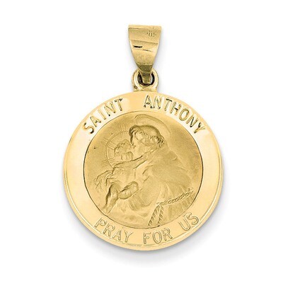 Saint Anthony Medal Pendant 14k Gold REL146, MPN: REL146, 886774619101