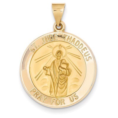 Saint Jude Medal Pendant 14k Gold XR512, MPN: XR512, 883957975092
