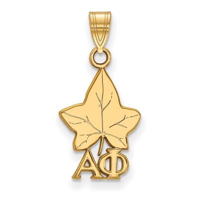 Alpha Phi Small Pendant Gold-plated Silver GP035APH, MPN: GP035APH, 191101099090