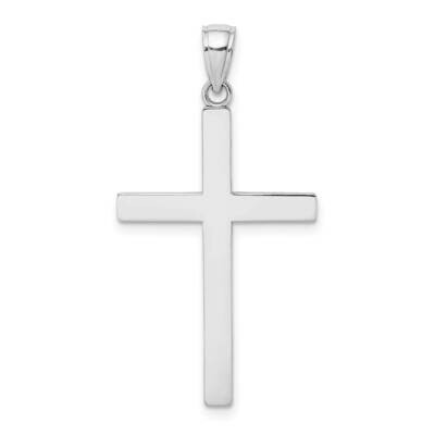 Polished Stick Cross Charm 14k White Gold 3-D C4205W, MPN: C4205W, 637218178520