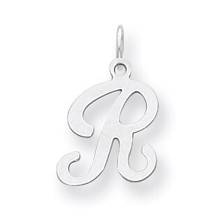 Stamped Initial R Charm Sterling Silver QC4163R, MPN: QC4163R, 883957134239
