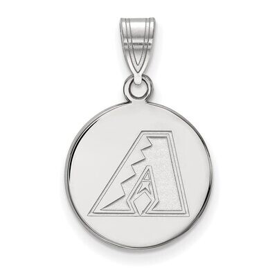 Arizona Diamondbacks Medium Disc Pendant Sterling Silver SS013DIA, MPN: SS013DIA, 886774626864