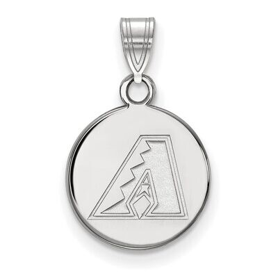 Arizona Diamondbacks Small Disc Pendant 10k White Gold 1W011DIA, MPN: 1W011DIA, 886774778709