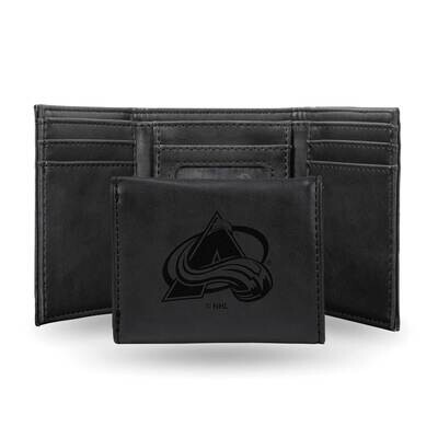 NHL Colorado Avalanche Black Faux Leather Trifold Wallet GC7822, MPN: GC7822, 767345901118