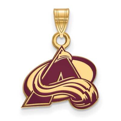 Colorado Avalanche Small Enamel Pendant Gold-plated Sterling Silver GP016AVA, MPN: GP016AVA, 191101…
