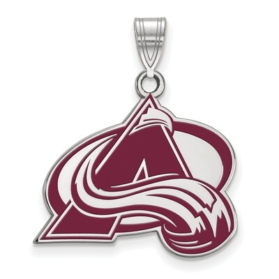 Colorado Avalanche Large Enamel Pendant Sterling Silver SS017AVA, MPN: SS017AVA, 886774747668
