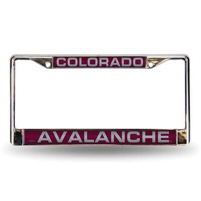 NHL Colorado Avalanche Maroon Laser Chrome Car License Plate Frame GC7108, MPN: GC7108, 94746403041