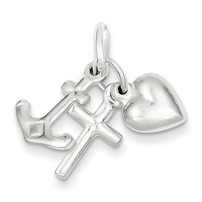 Faith, Hope &amp; Charity Charm Sterling Silver QC1999, MPN: QC1999, 883957281261