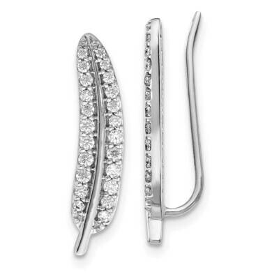 Earrings 14k White Gold Diamond EM4158-050-WA, MPN: EM4158-050-WA, 883957261133