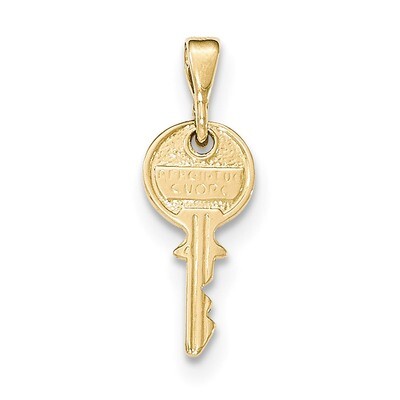 14kt Yellow Gold Polished Key Pendant 14k Gold YC1214, MPN: YC1214, 191101363481