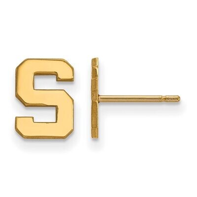Michigan State University x-Small Post Earring Gold-plated Silver GP008MIS, MPN: GP008MIS, 88677490…