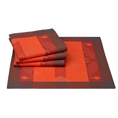 Le Jacquard Napkin Bengale Tiger 58 x 58 100% Cotton 26604 Set of 4, MPN: 26604, 3660269266042