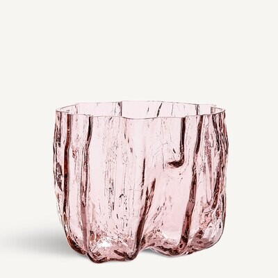 Kosta Boda Crackle Pink Vase Low 7042116, MPN: 7042116, 7321646073849