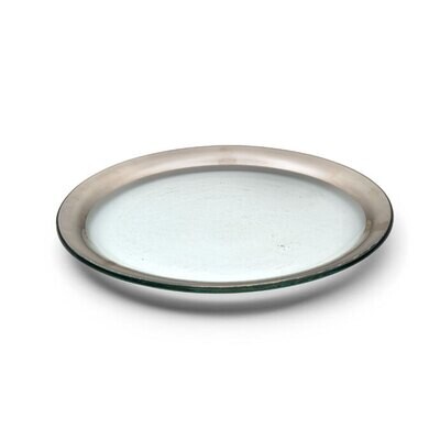 Annieglass Platinum Roman Antique Dinner Plate 10 Inch, MPN: P106, UPC: