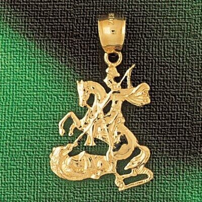 Dazzlers Jewelry Roman On Horse Pendant Necklace Charm Bracelet in Yellow, White or Rose Gold 1848,…