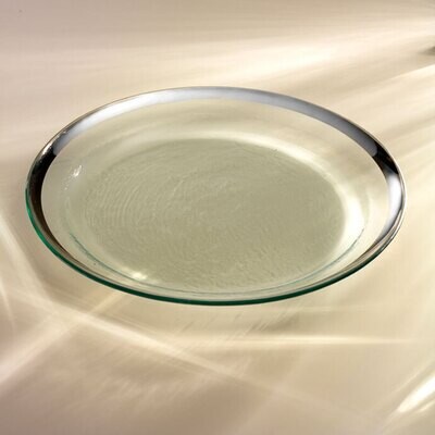 Annieglass Platinum Roman Antique Round Pasta Bowl 17 Inch, MPN: P199, UPC: