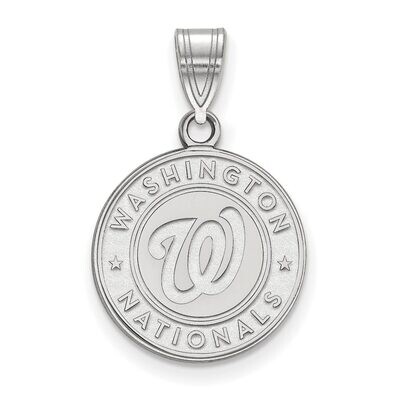 Washington Nationals Medium Pendant 14k White Gold 4W002NAT, MPN: 4W002NAT, 886774826929